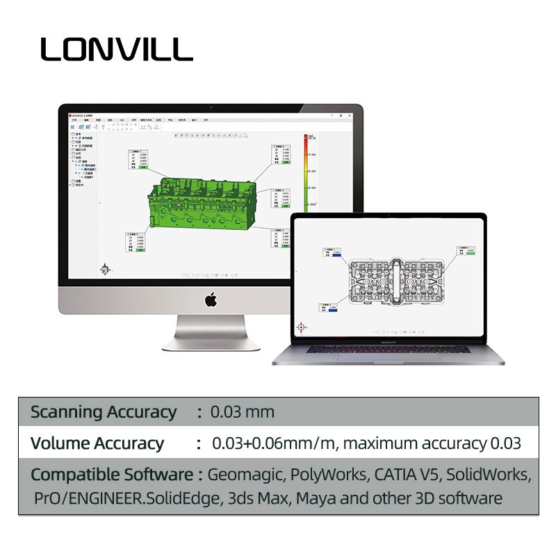 LONVILL – przenośne urządzenie – Handheld 3D Scanner High Precision recenzja i cena